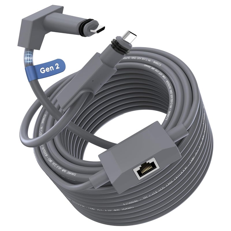 Dbilida Starlink Gen 2 Cable with Ethernet Adapter 50 FT, CMX CMR Rated 26AWG Starlink Replacement Cable, Starlink Extension Ethernet Cable with RJ45 Port - Image 1